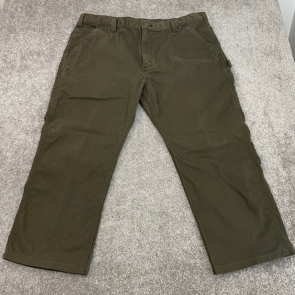 Carhartt Pants Mens 42x26 Relaxed Fit Straight Twill Dungaree Canvas (Tag 42x30)